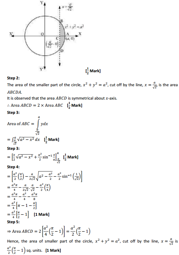 NCERT Solutions for Class 12 Maths Chapter 8 Application of Integrals Ex 8.1 8