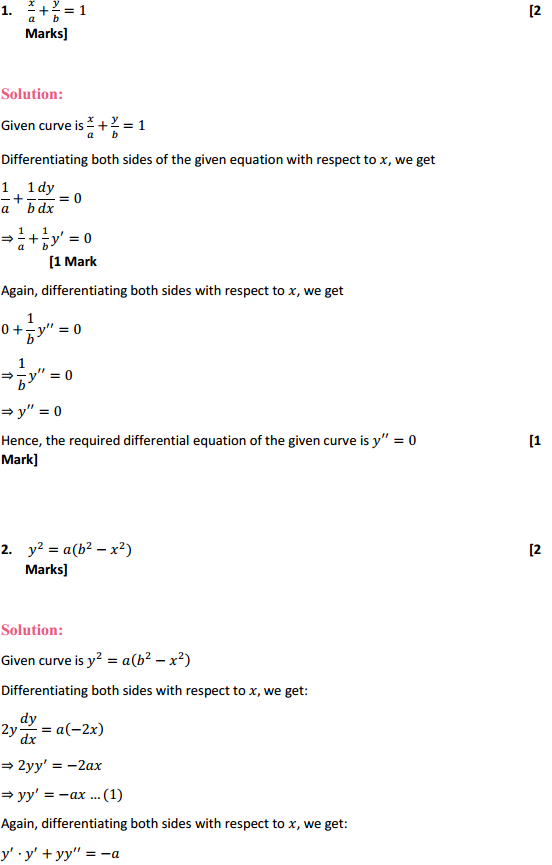 NCERT Solutions for Class 12 Maths Chapter 9 Differential Equations Ex 9.3 2