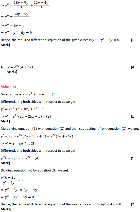 NCERT Solutions for Class 12 Maths Chapter 9 Differential Equations Ex 9.3 4