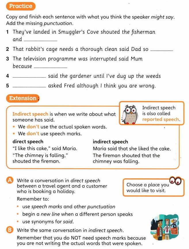 Reported Speech Exercises For Class 6 With Answers