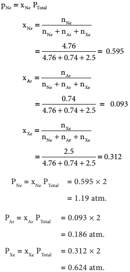 Mixture of Gases - Dalton's Law of Partial Pressure img 3