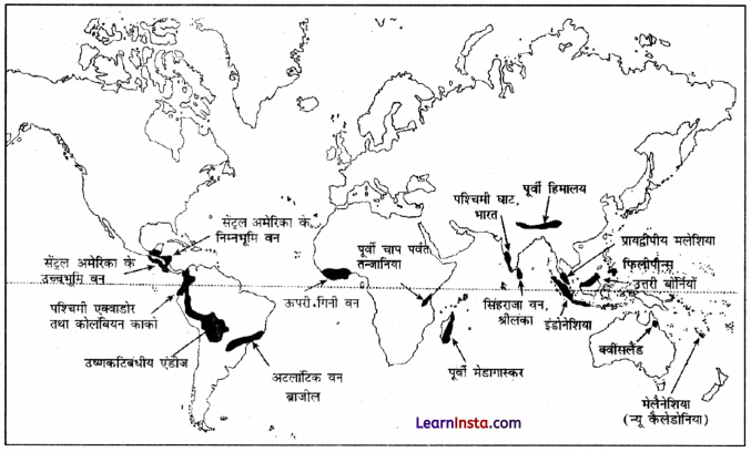 Class 11 Geography Chapter 16 Question Answer in Hindi जैव-विविधता एवं संरक्षण 1