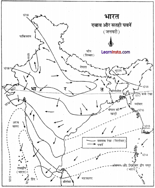 Class 11 Geography Chapter 4 Question Answer in Hindi जलवायु 11