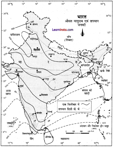 Class 11 Geography Practical Chapter 8 Solutions in Hindi मौसम यंत्र, मानचित्र तथा चार्ट 2