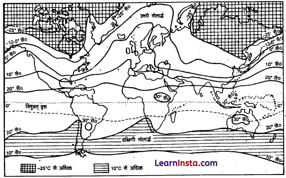 NCERT Class 11 Geography Chapter 9 Solutions in Hindi सौर विकिरण, ऊष्मा संतुलन एवं तापमान 3