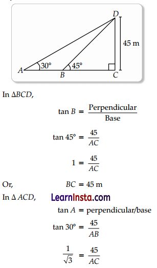 CBSE Sample Papers for Class 10 Maths Basic Set 9 with Solution 20