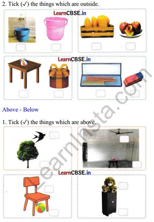 Joyful Class 1 Mathematics Worksheet Chapter 1 Finding the Furry Cat! (Pre-number Concepts) 4