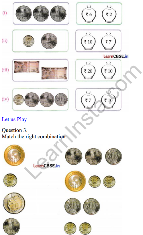 Joyful Class 1 Mathematics Worksheet Chapter 12 How Much Can We Spend (Money) 2