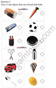 What is Long? What is Round? Class 1 Worksheet with Answers Maths Chapter 2