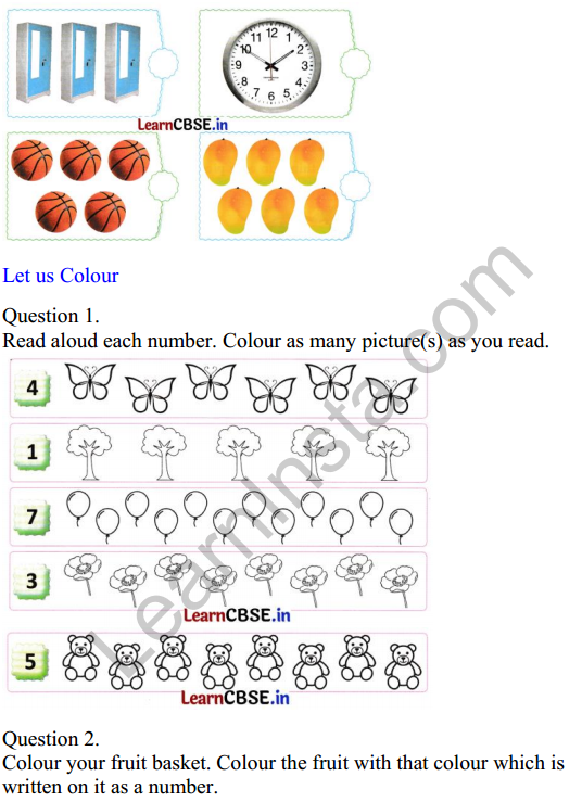 Joyful Class 1 Mathematics Worksheet Chapter 3 Mango Treat (Numbers 1 to 9) 10