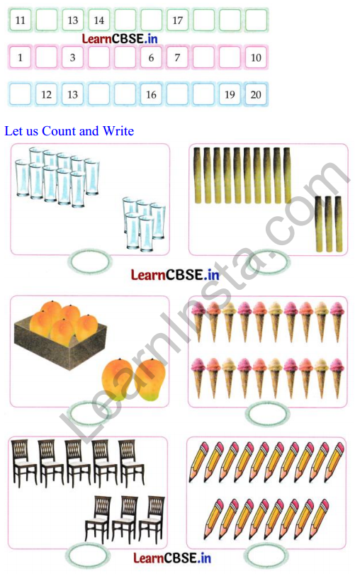 Joyful Class 1 Mathematics Worksheet Chapter 4 Making 10 (Numbers 10 to 20) 15