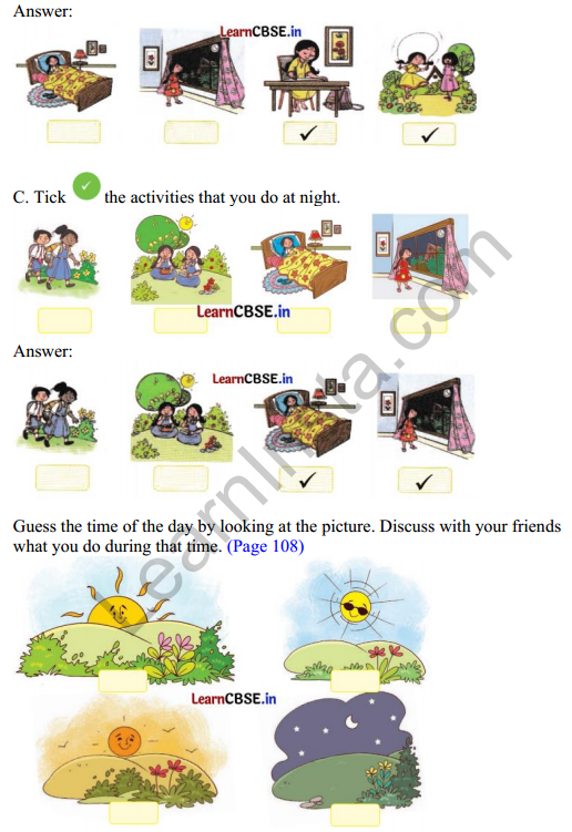 Joyful Mathematics Class 1 Solutions Chapter 10 How do I Spend My Day (Time).4