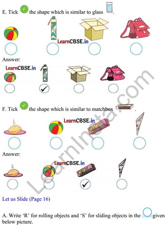 Joyful Mathematics Class 1 Solutions Chapter 2 What is Long What is Round (Shapes) 4
