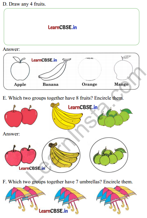Joyful Mathematics Class 1 Solutions Chapter 3 Mango Treat (Numbers 1 to 9) 13