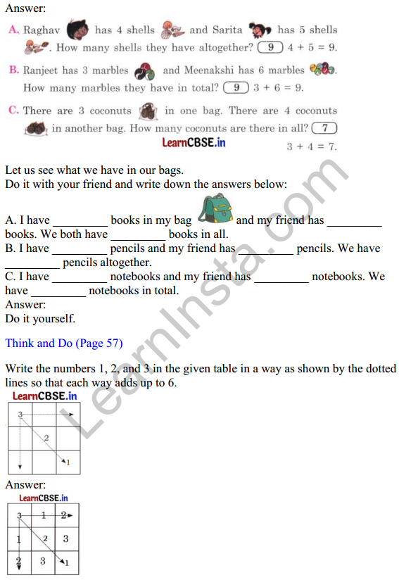 Joyful Mathematics Class 1 Solutions Chapter 5 How Many (Addition and Subtraction of Single Digit Numbers) 12
