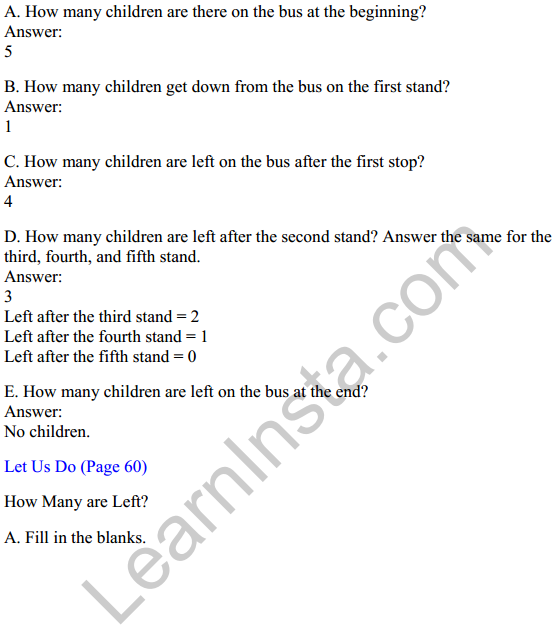 Joyful Mathematics Class 1 Solutions Chapter 5 How Many (Addition and Subtraction of Single Digit Numbers) 14