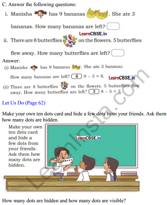 Joyful Mathematics Class 1 Solutions Chapter 5 How Many (Addition and Subtraction of Single Digit Numbers) 17