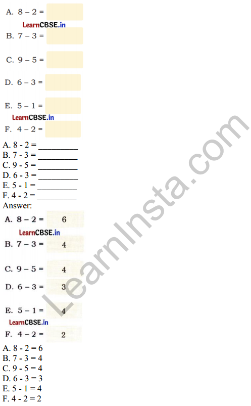 Joyful Mathematics Class 1 Solutions Chapter 5 How Many (Addition and Subtraction of Single Digit Numbers) 20