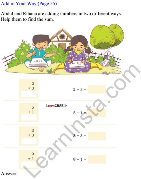 Joyful Mathematics Class 1 Solutions Chapter 5 How Many (Addition and Subtraction of Single Digit Numbers) 8