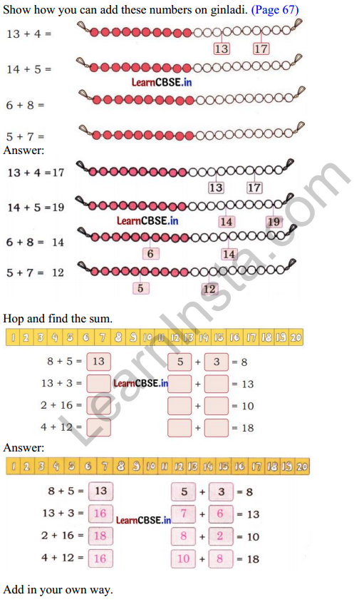 Joyful Mathematics Class 1 Solutions Chapter 6 Vegetable Farm (Addition and Subtraction up to 20) 3