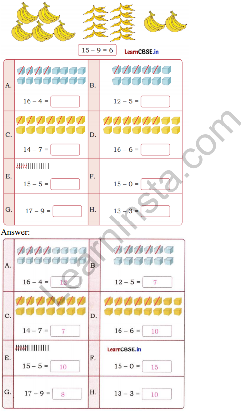 Joyful Mathematics Class 1 Solutions Chapter 6 Vegetable Farm (Addition and Subtraction up to 20) 6