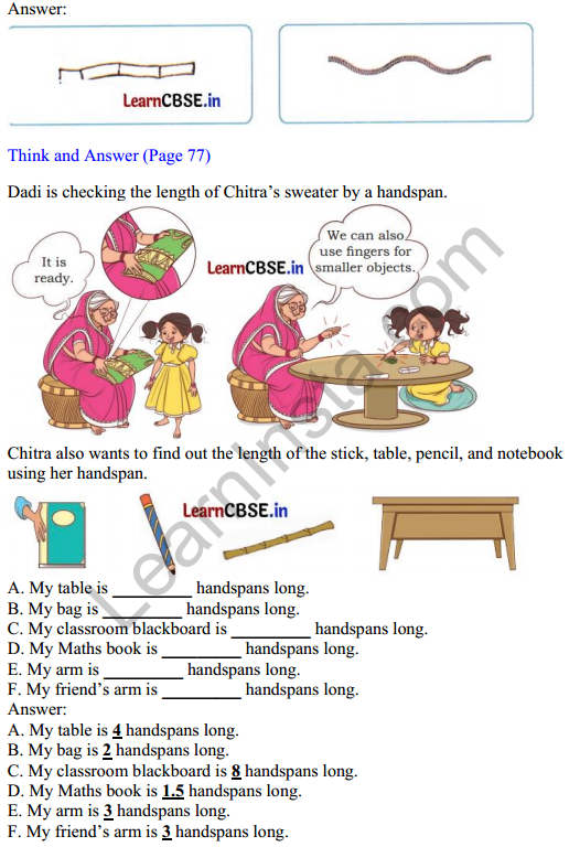 Joyful Mathematics Class 1 Solutions Chapter 7 Lina’s Family (Measurement) 4