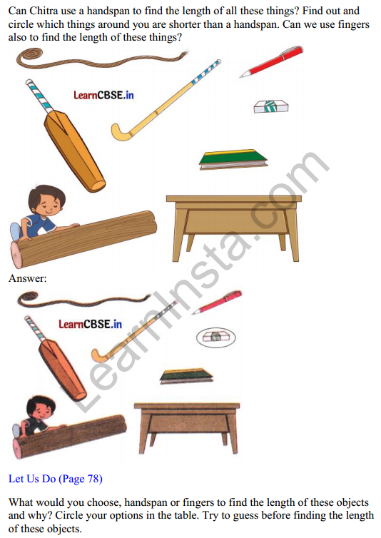 Joyful Mathematics Class 1 Solutions Chapter 7 Lina’s Family (Measurement) 5