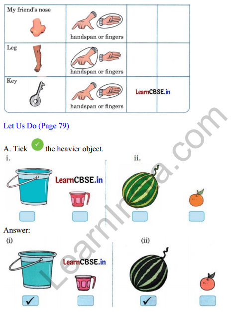 Joyful Mathematics Class 1 Solutions Chapter 7 Lina’s Family (Measurement) 7