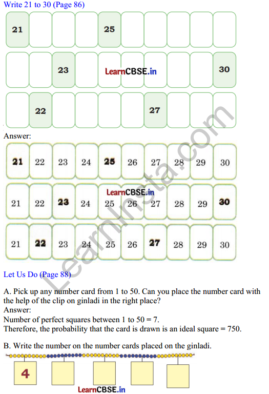 Joyful Mathematics Class 1 Solutions Chapter 8 Fun with Numbers (Numbers 21 to 99) 1