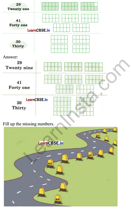 Joyful Mathematics Class 1 Solutions Chapter 8 Fun with Numbers (Numbers 21 to 99) 3