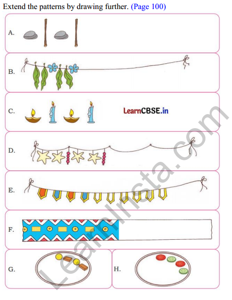 Joyful Mathematics Class 1 Solutions Chapter 9 Utsav (Patterns) 1