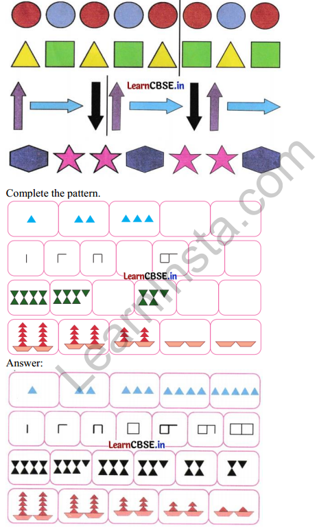 Joyful Mathematics Class 1 Solutions Chapter 9 Utsav (Patterns) 4