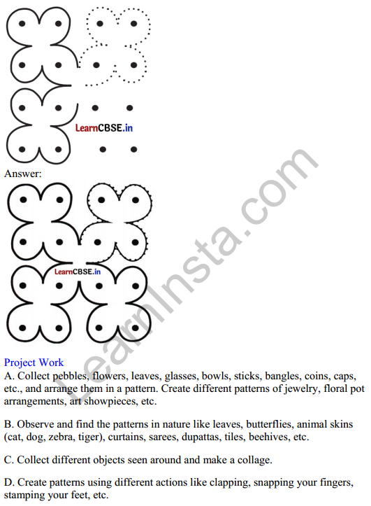 Joyful Mathematics Class 1 Solutions Chapter 9 Utsav (Patterns) 8