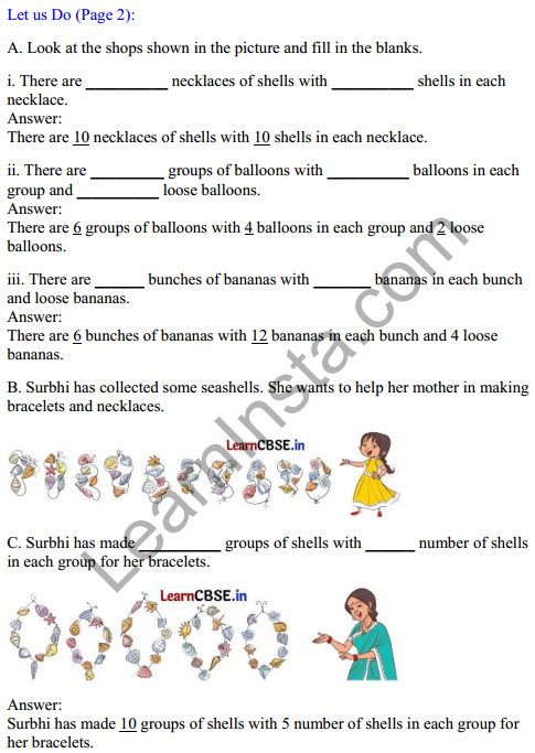 Joyful Mathematics Class 2 Solutions Chapter 1 A Day at the Beach (Counting in Groups) 2