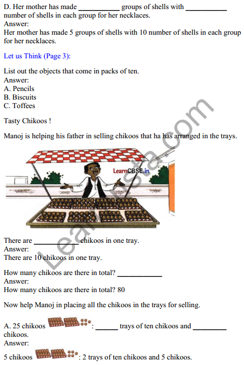 Joyful Mathematics Class 2 Solutions Chapter 1 A Day at the Beach (Counting in Groups) 3