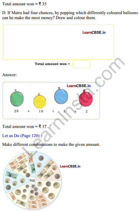 Joyful Mathematics Class 2 Solutions Chapter 10 Fun at the Fair (Money) 7