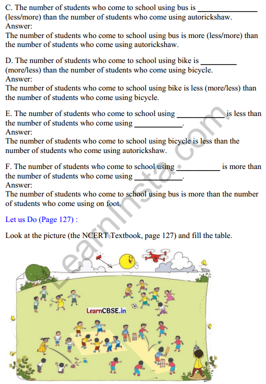 Joyful Mathematics Class 2 Solutions Chapter 11 Data Handling 6