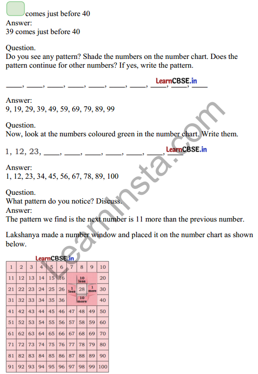 Joyful Mathematics Class 2 Solutions Chapter 3 Fun with Numbers (Numbers 1 to 100) 10