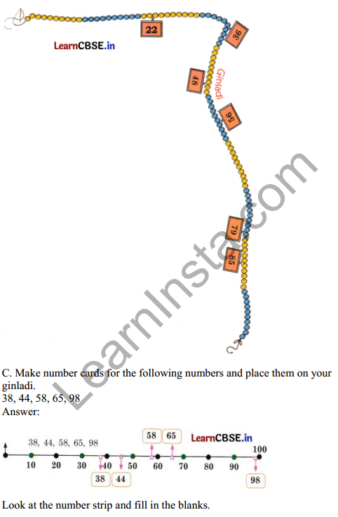 Joyful Mathematics Class 2 Solutions Chapter 3 Fun with Numbers (Numbers 1 to 100) 2