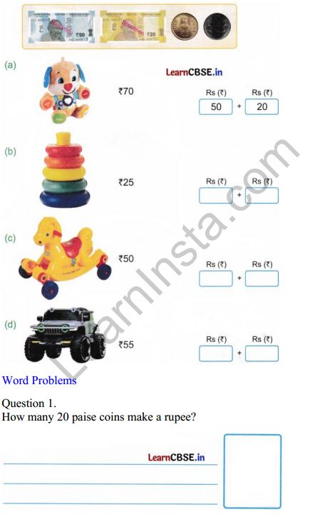 Joyful Mathematics Class 2 Worksheet Chapter 10 Fun at the Fair (Money).2