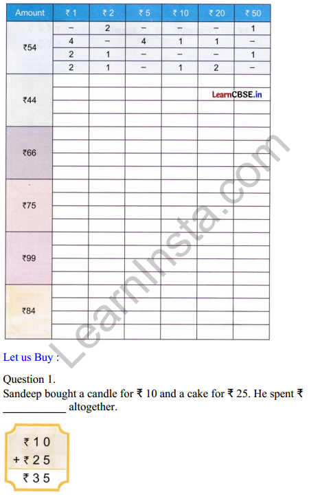 Joyful Mathematics Class 2 Worksheet Chapter 10 Fun at the Fair (Money).5