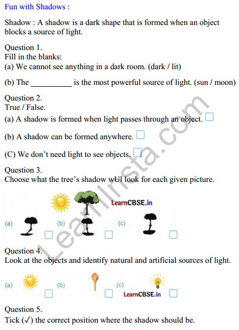Joyful Mathematics Class 2 Worksheet Chapter 4 Shadow Story (Togalu) (2D Shapes).1