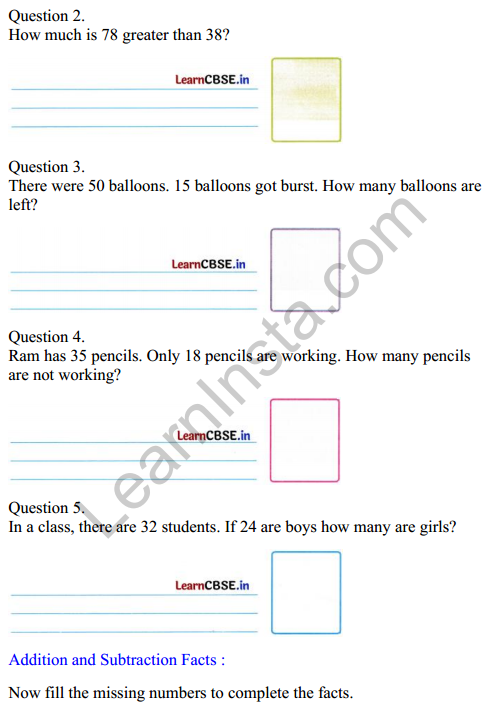 Joyful Mathematics Class 2 Worksheet Chapter 6 Decoration for Festival (Addition and Subtraction).11