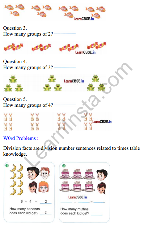 Joyful Mathematics Class 2 Worksheet Chapter 8 Grouping and Sharing (Multiplication and Division).8