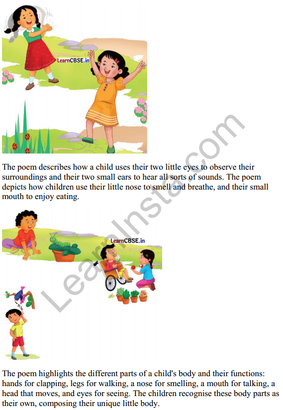 Mridang Class 1 English Solutions Chapter 1 Two Little Hands 10