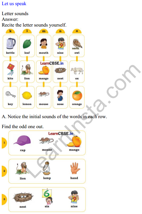 Mridang Class 1 English Solutions Chapter 2 Greetings 10