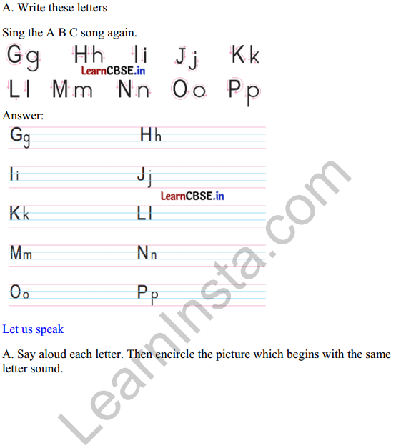 Mridang Class 1 English Solutions Chapter 2 Greetings 2