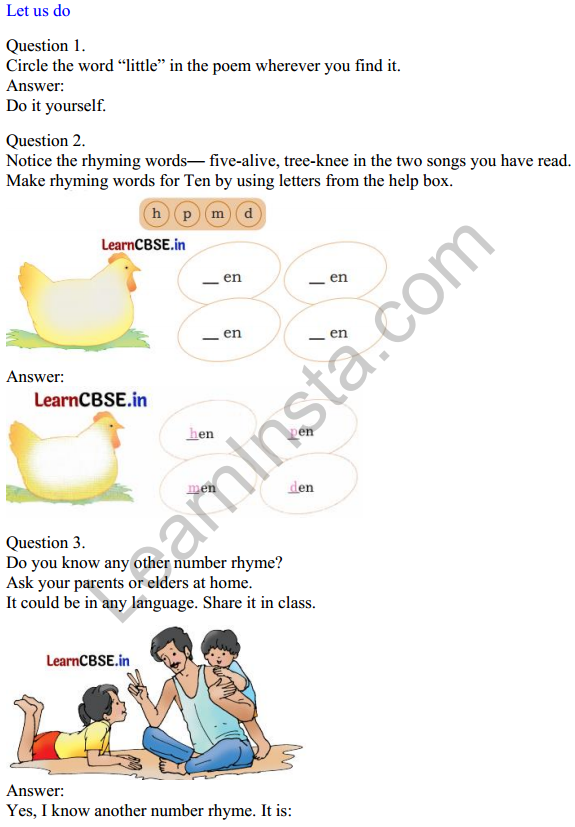 Mridang Class 1 English Solutions Chapter 3 Picture Time 3