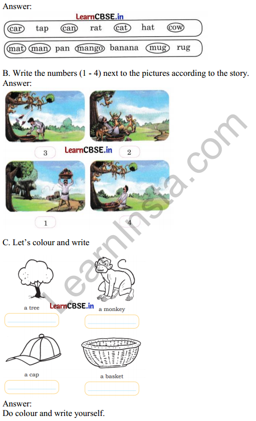 Mridang Class 1 English Solutions Chapter 4 The Cap-seller and the Monkeys 2
