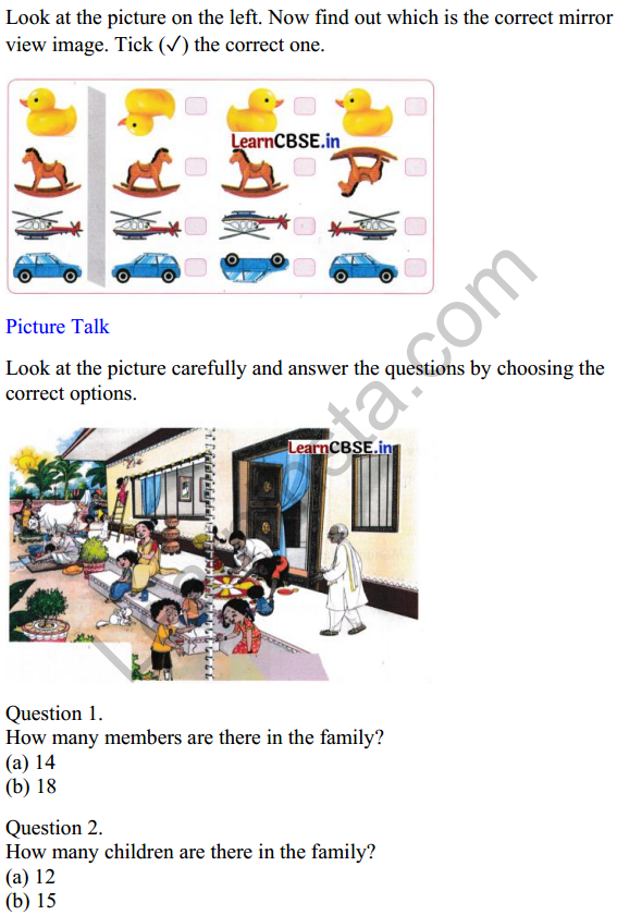 Mridang Class 1 English Worksheet Chapter 2 Greetings 11